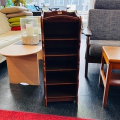 カリモク　コロニアル　スリッパラック　5段　花台　飾り棚の画像