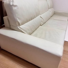 フロアソファ カウチソファー ソファ＆オットマンセット ハイタイプ 4Pの画像