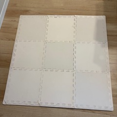 ③ジョイントマット白9枚約95cm 汚れあり 引き取り限定の画像