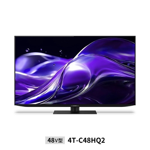 【成約済み】【12ヶ月保証/美品/新品約20万円】SHARP 4K有機ELテレビ 4T-C48HQ2 2025年製 48V
