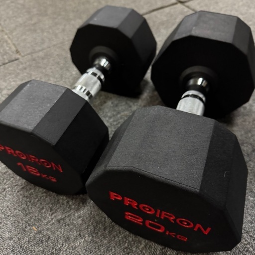 PROIRON 鋼 ダンベル だんべる 16kg 20kg 鉄アレイ トレーニング 筋トレ ダイエット 新生活