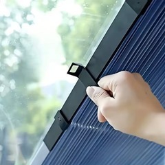 【新品】車サンシェード 遮光断熱・小型車対応 熱/プライバシー/盗難防止の画像