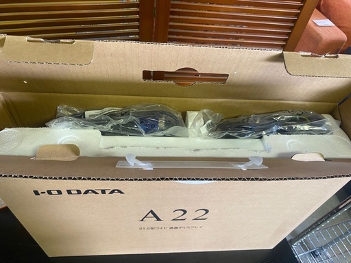 ※ 未使用に近い　21.5型ワイド液晶ディスプレイ　I-O DATA アイ・オー・データ　A22  LCD-AH221XDB-A ブラック