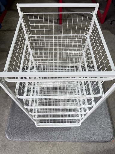 F13【廃盤】IKEA イケア　ANTONIUS  アントニウス　ワイヤーラック　収納 スチールラック★在庫2台★