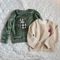 110〜130cm 10着セット Tシャツ カットソー トップス ズボン 裏起毛  女の子 子供服の画像