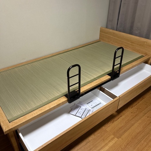 ニトリ シングル畳ベッド(シデンDH F38 LBR) (408MRK) 新小金井の 