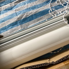 ロールスクリーン　防炎調光　お二つセットの画像