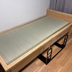 ニトリ シングル畳ベッド(シデンDH F38 LBR)の画像