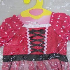 1A335-74224 Disney ディズニー ミッキー＆ミニー キッズ ドレス コスチューム 110サイズ そう丈/約60cmの画像