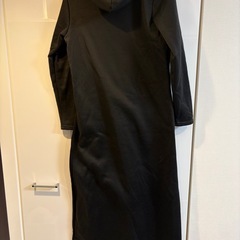 パーカーワンピース ブラックの画像