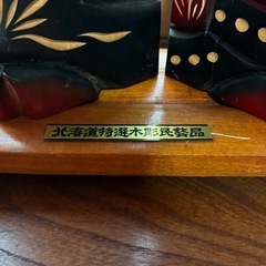 北海道特産木彫り民芸品の画像