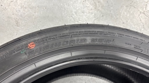 25年製 DUNLOP DIREZZA Z3 245/40R18 93W 245/40-18 ダンロップ ディレッツァ ZIII ハイ