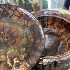 【ドリーム池田店♪ジモティ割対象】 菓子器  昭和レトロ 工芸品【48713】の画像