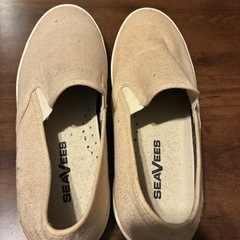未使用品 SEAVEES 白スニーカー スリッポンの画像