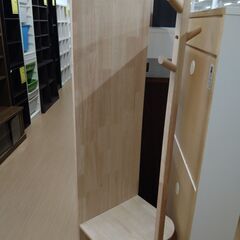 リユースのサカイ浦和店 【I139】ミラー付きポールハンガー ナチュラルの画像