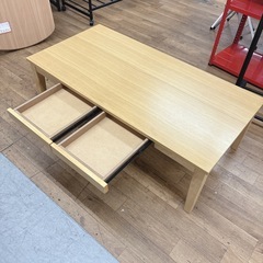 【🐤買取市場 柴田店】 I667 🌈 NITORI センターテーブル パレット2 120 ⭐ クリーニング済の画像