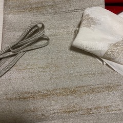 塩瀬　紅白名古屋帯いかがでしょうか？の画像