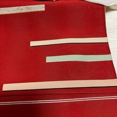 塩瀬　紅白名古屋帯いかがでしょうか？の画像