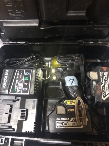 ②ハイコーキ18vインパクトドライバWH18DDL2、中古美品