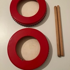 パーランクー　沖縄エイサー　太鼓　バチつき　大(21cm) 2個の画像