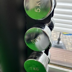 レボルワン　1〜10kgダンベル　専用ラックセット　フラットベンチ付きの画像