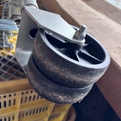 トレーラージャッキ ダブルホイール トレーラードーリー 1500LBS 約680kg 360度回転 ダブルタイヤ仕様 ボートトレーラータイヤの画像