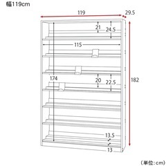 ダブル棚板コミックラックの画像