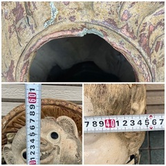 ★大型★ 60×45 信楽焼 狸 たぬき 縁起物 商売繁盛 インテリア 置物 オブジェ 陶器の画像