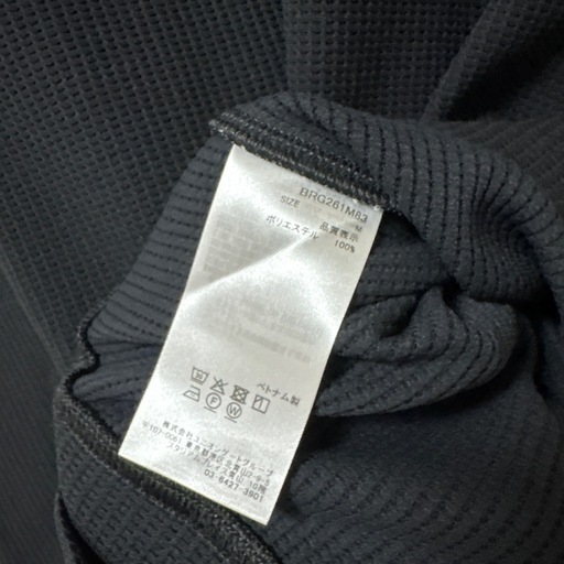 新品未使用 BRIEFING GOLF WAFFLE HIGH NECK RF