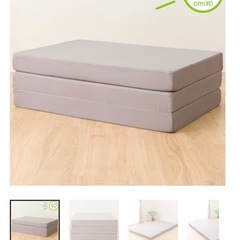 ベッドフレーム+マットレス セミダブル 2023年購入の画像