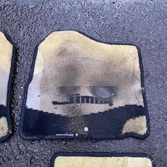 希少！ Jimny JA12 フロアマット ベージュ/黒の画像