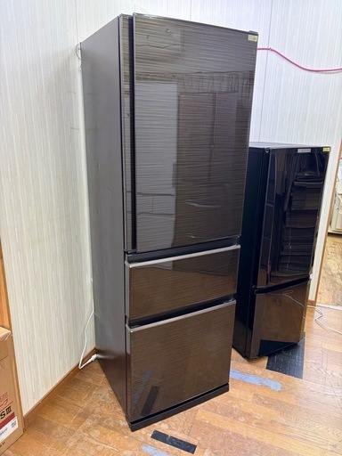 R17 激安3ドア!! MITSUBISHI 2021年 365L 右開き MR-CX37G-BR 自動製氷