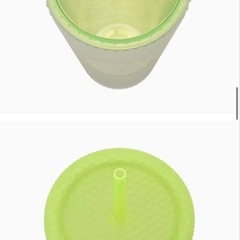 スターバックス ロゴコールドカップタンブラー ネオンイエロー 710mlの画像