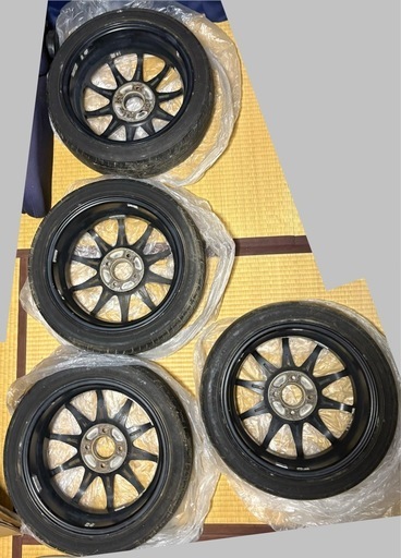 廃盤レア ORIDO☆MAX01ホイール、おまけ程度のタイヤ付き軽自動車用