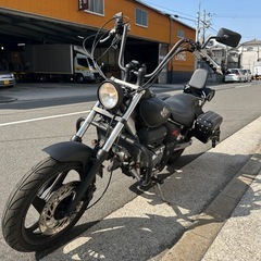 HONDA マグナ250 カスタム 実働 サイドバッグ付きでツーリングにバッチリ 最短で即日の配送も可能ですのでお気軽にご相談ください V型2気筒 アメリカンの画像