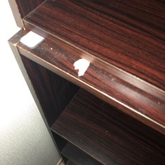 カラーボックスブラウン2段タイプ&3段タイプセット　お譲りしますの画像