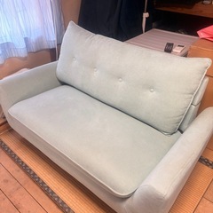 ニトリ　ローソファにもなるコンパクトソファ (Nパック4 GR)の画像