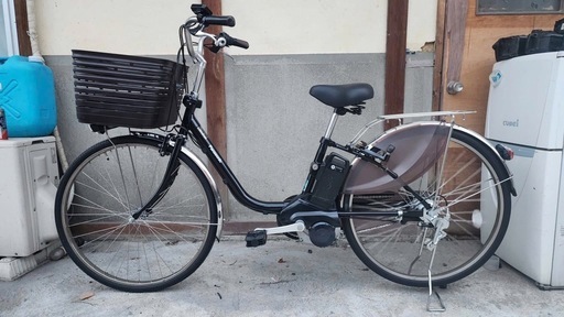 中古電動自転車 パナソニック ビビDX 26インチ ブラックバッテリー 