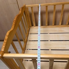 大和屋　フラルＷオープンすのこベビーベッドの画像