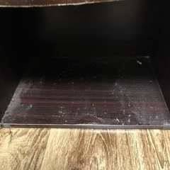 大きな汚れありカラーボックス3段　ブラウン　お譲りしますの画像