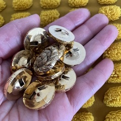 ★特価　T レトロ　豪華　高級金ボタン　アップルパイ　ヴィンテージ　10個の画像
