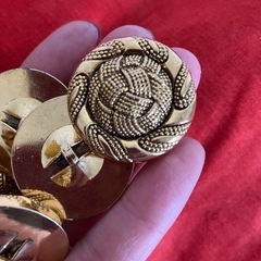 特価　レトロ⑦特大3センチ　豪華高級金ボタン　アップルパイ　ヴィンテージ　10個の画像