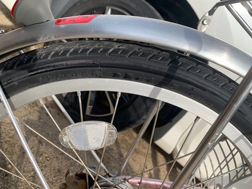 中古美品自転車22インチLEDライト