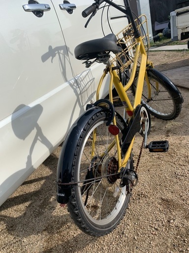 自転車20インチ6段変速LEDライト