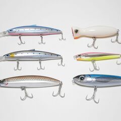 ソルト用ルアー まとめ売り プラグ 6点セット ライトショアジギング 青物の画像