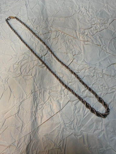 K18WGロープネックレス　10.6g