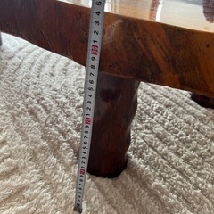 天然木 一枚板 ローテーブル 厚み6cm以上 重厚 無垢材 の画像