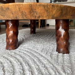 天然木 一枚板 ローテーブル 厚み6cm以上 重厚 無垢材 の画像