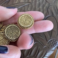 特価　レトロ　豪華金ボタン　③ヴィンテージ　10個880円の画像