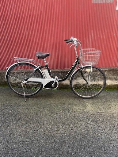 【京都発】京の楽チャリ　電動アシスト自転車　パナソニック　26インチ　オリーブカラー